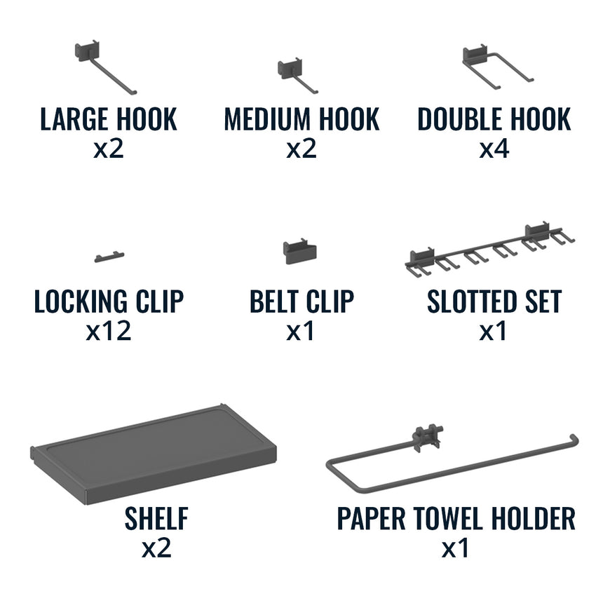 pristine pegboard included attachments