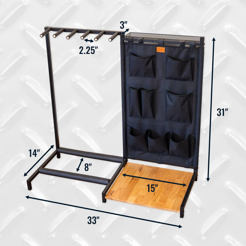 standing guitar rack