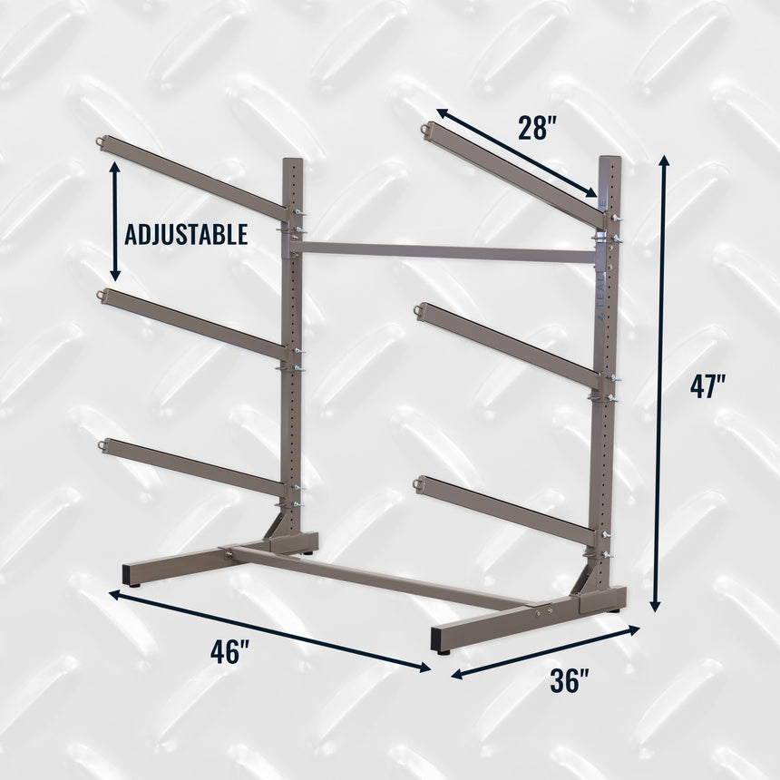 3 level kayak rack