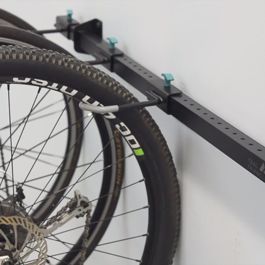 how to hang bikes on wall