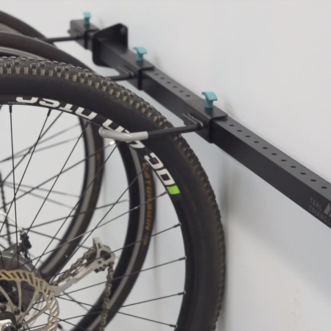 how to hang bikes on wall